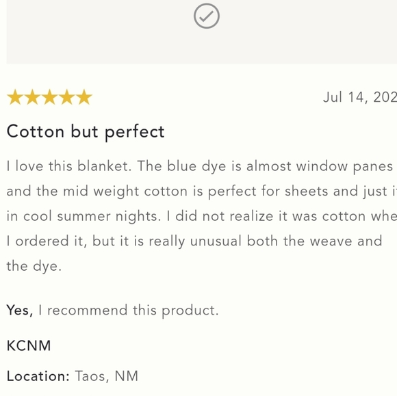 Anthropologie Fringed Lara Throw Blanket - blue - Picture 4 of 7